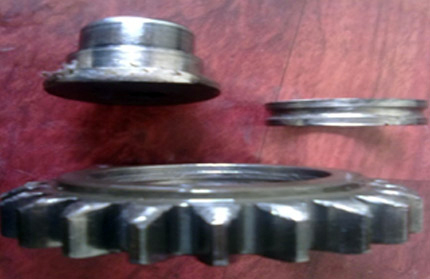 Inner bearing worn and Bearing seat damaged