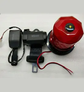 forklift seat belt with alarm warning light